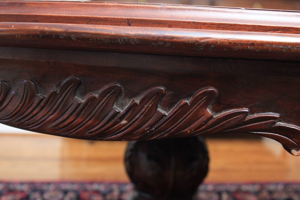 Victorian Style Double Pedestal Dining Table