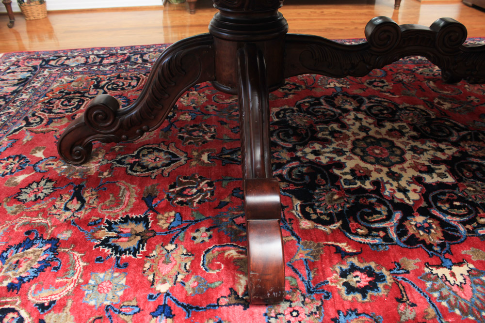 Victorian Style Double Pedestal Dining Table