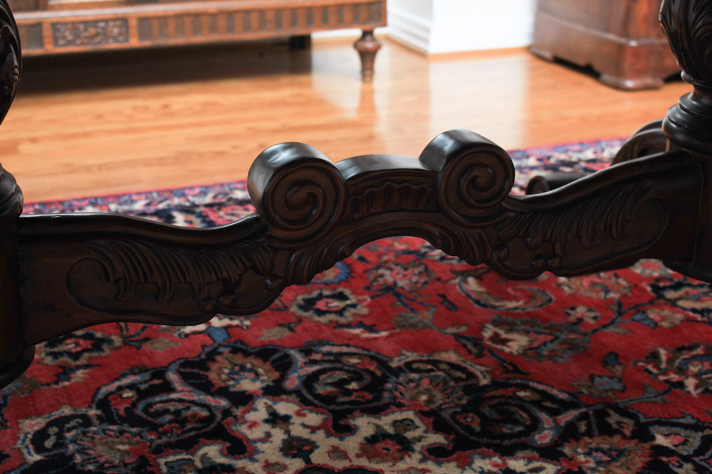 Victorian Style Double Pedestal Dining Table