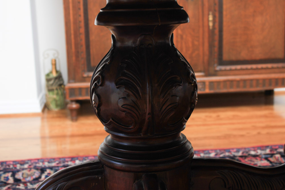 Victorian Style Double Pedestal Dining Table
