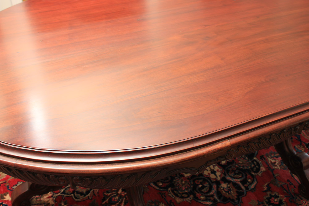 Victorian Style Double Pedestal Dining Table