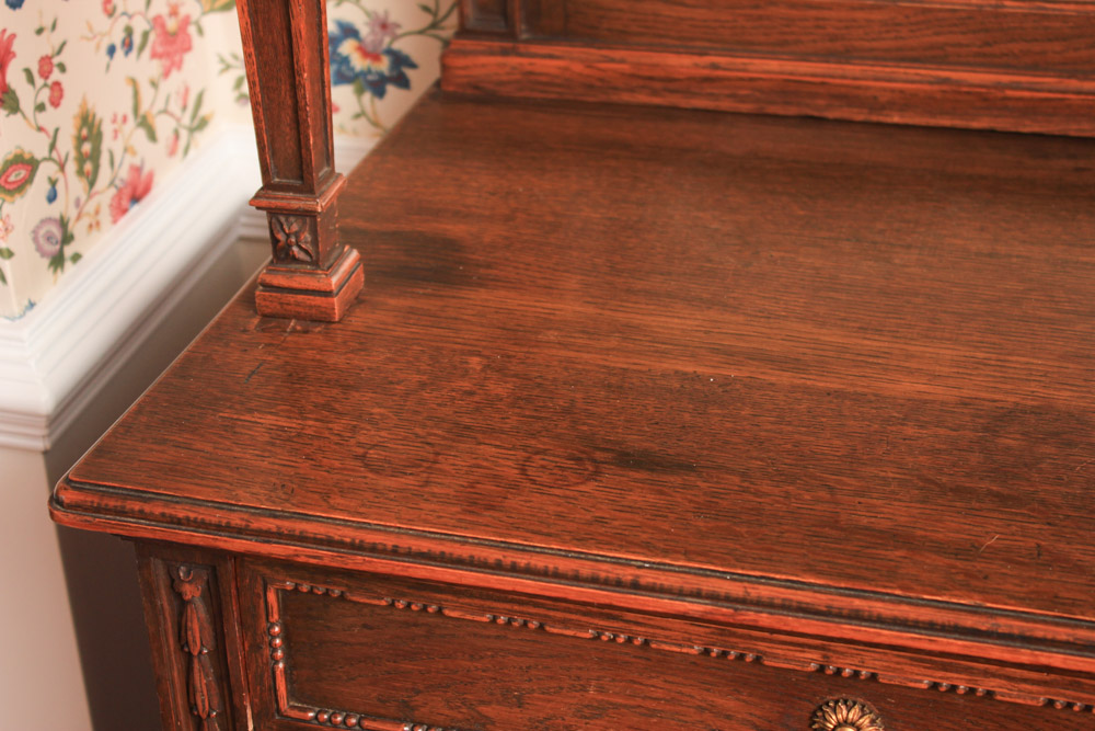 French Art Deco Carved Oak Buffet