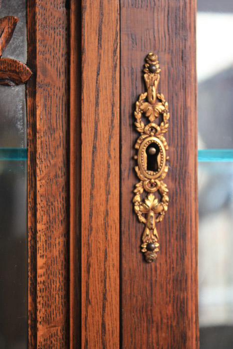 French Art Deco Carved Oak Buffet