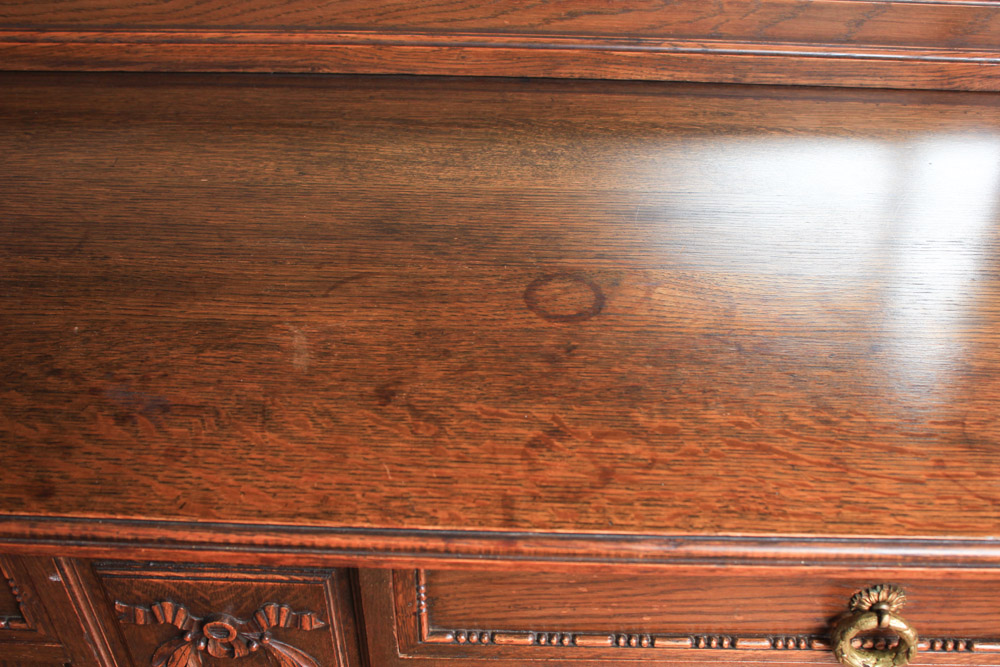 French Art Deco Carved Oak Buffet