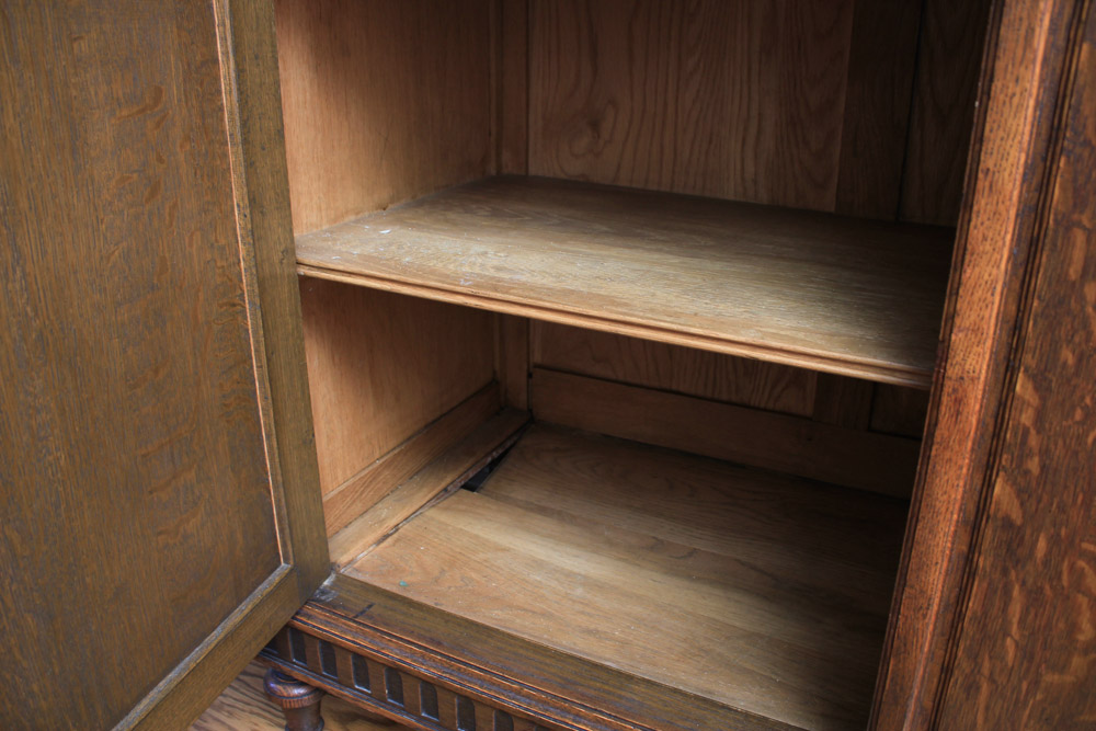 French Art Deco Carved Oak Buffet