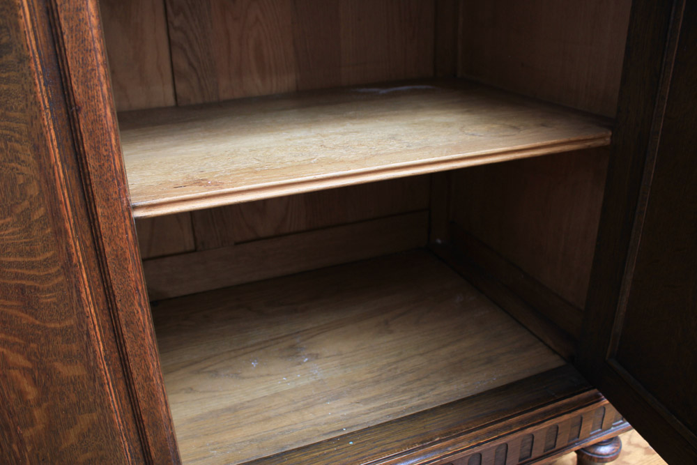 French Art Deco Carved Oak Buffet