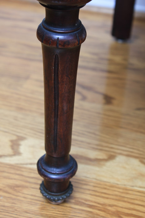 Renaissance-Revival Side Chair with Bronze Portrait Medallion