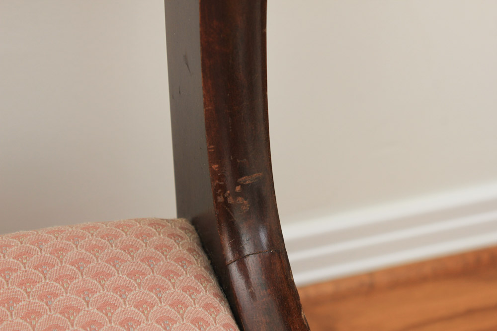 Set of Vintage Rose-Carved Mahogany Dining Chairs