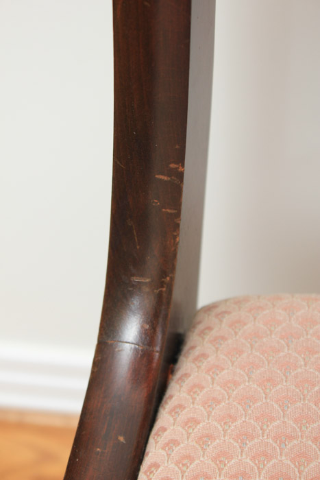 Set of Vintage Rose-Carved Mahogany Dining Chairs