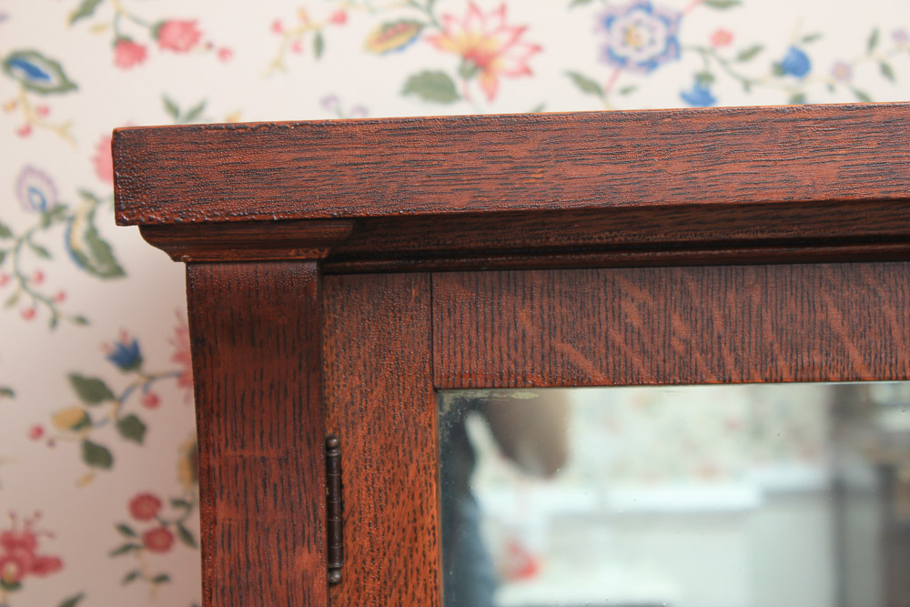 Antique Oak China Cabinet