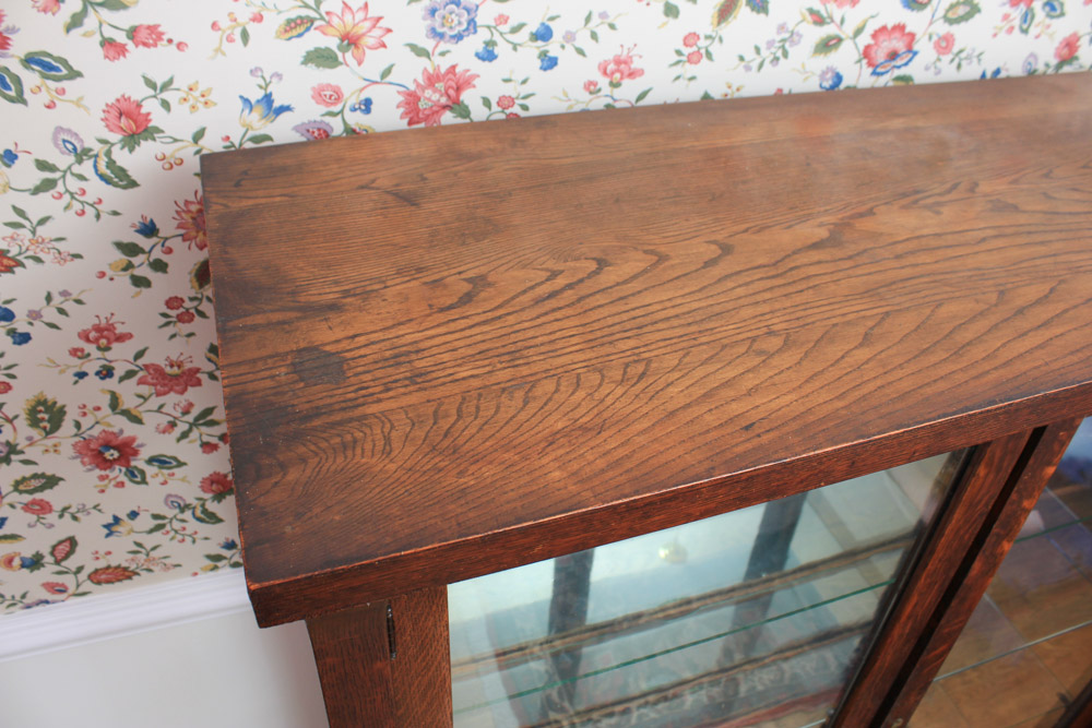 Antique Oak China Cabinet