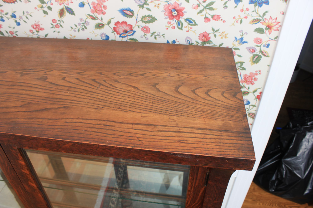 Antique Oak China Cabinet