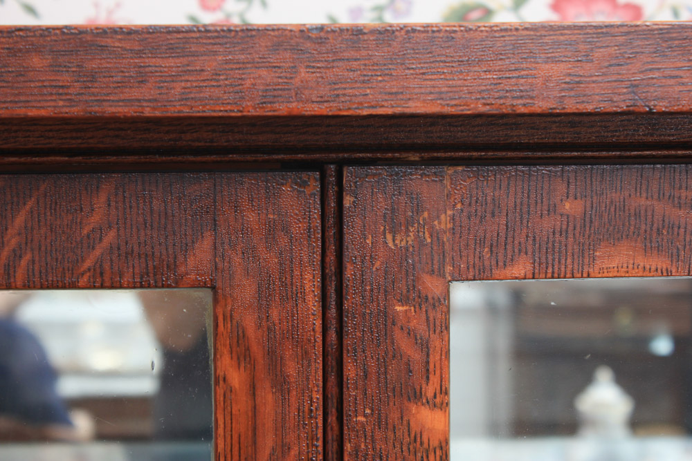 Antique Oak China Cabinet