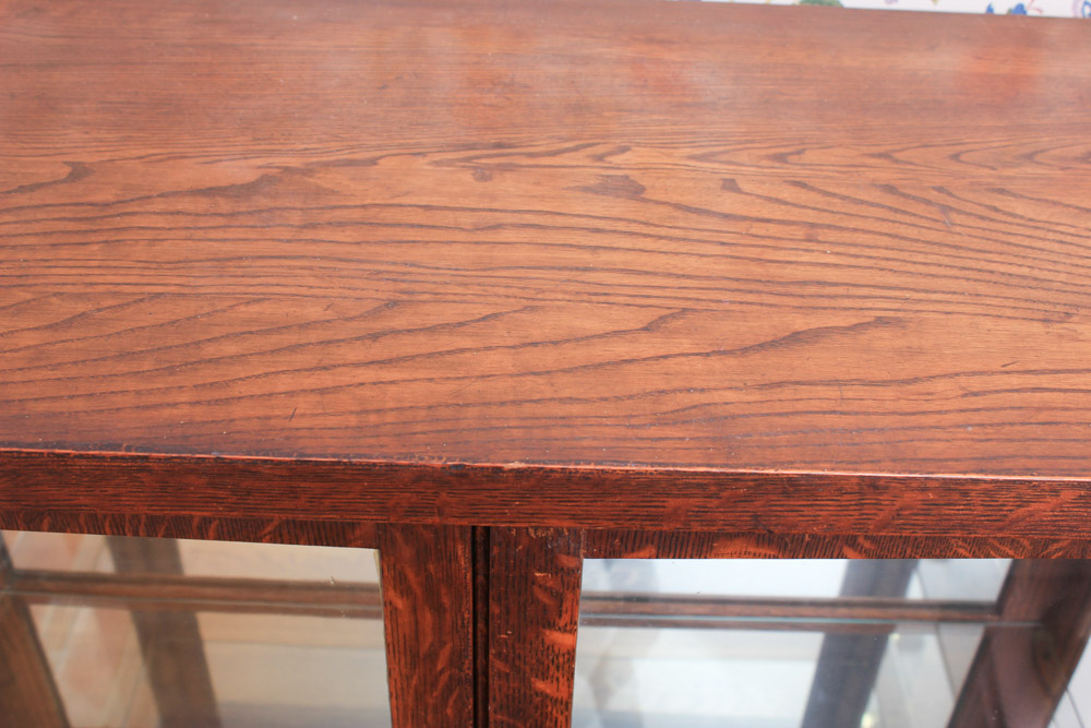 Antique Oak China Cabinet