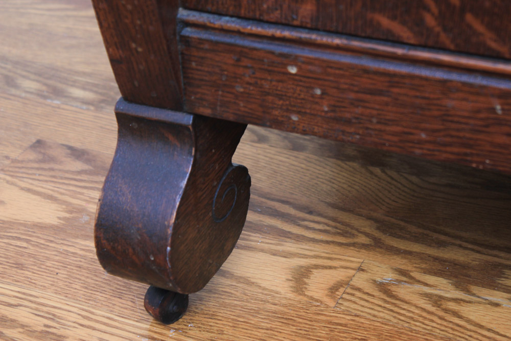Antique Oak China Cabinet