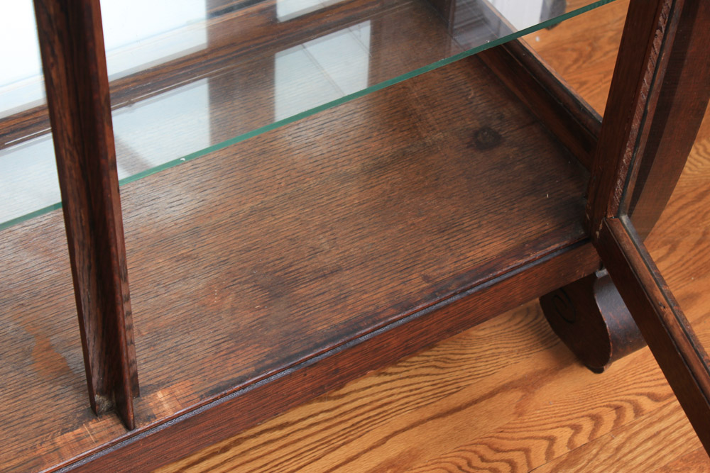 Antique Oak China Cabinet