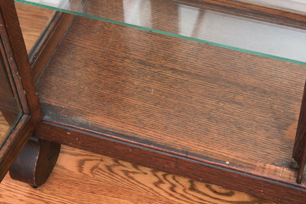 Antique Oak China Cabinet