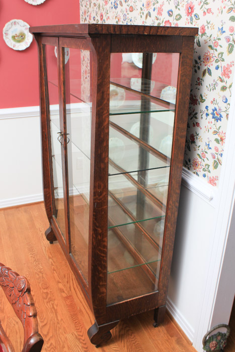 Antique Oak China Cabinet