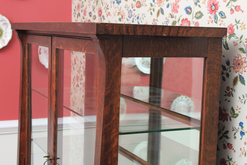 Antique Oak China Cabinet