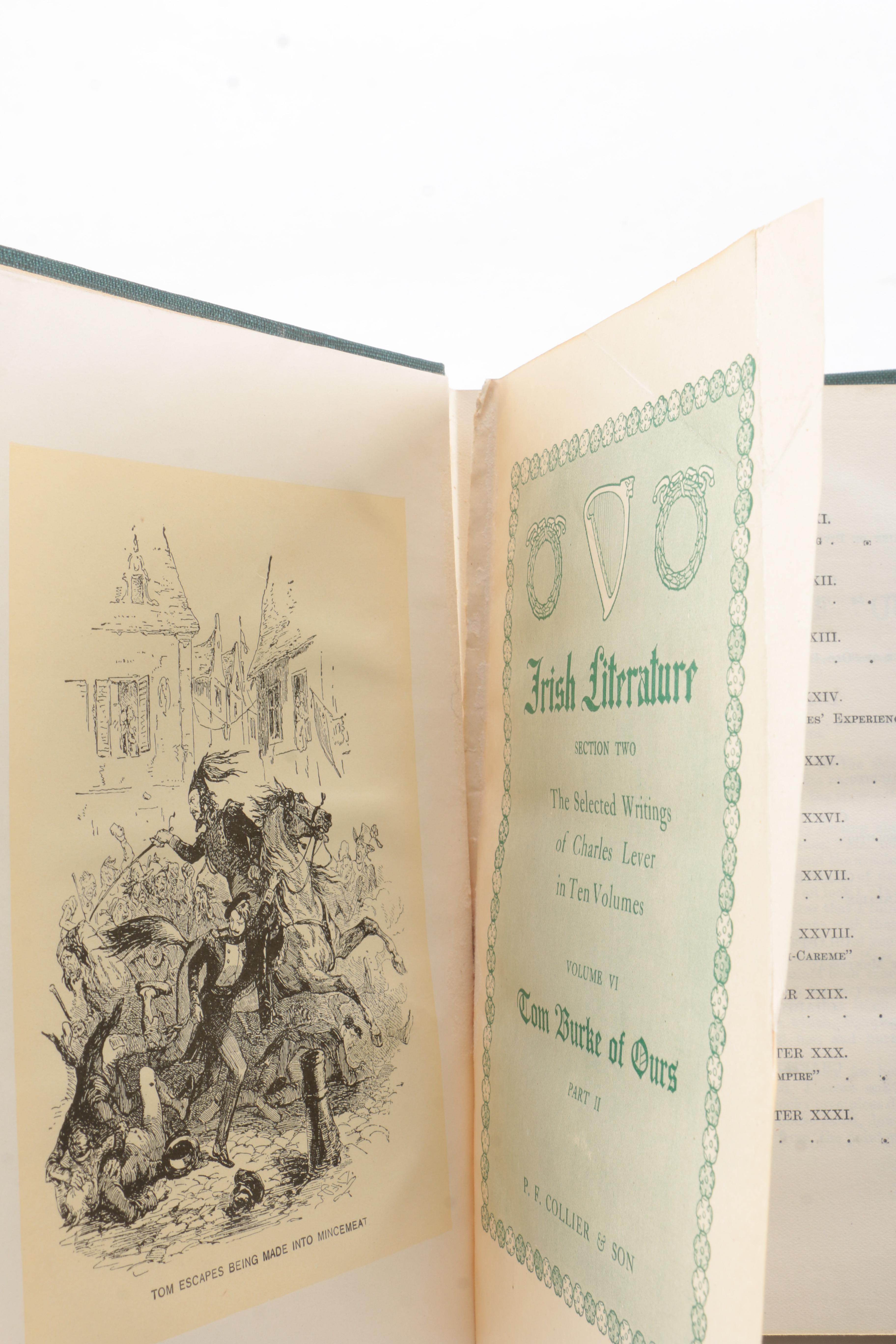 Circa 1904 "Irish Literature" in Four Volumes Compiled by C. Lever