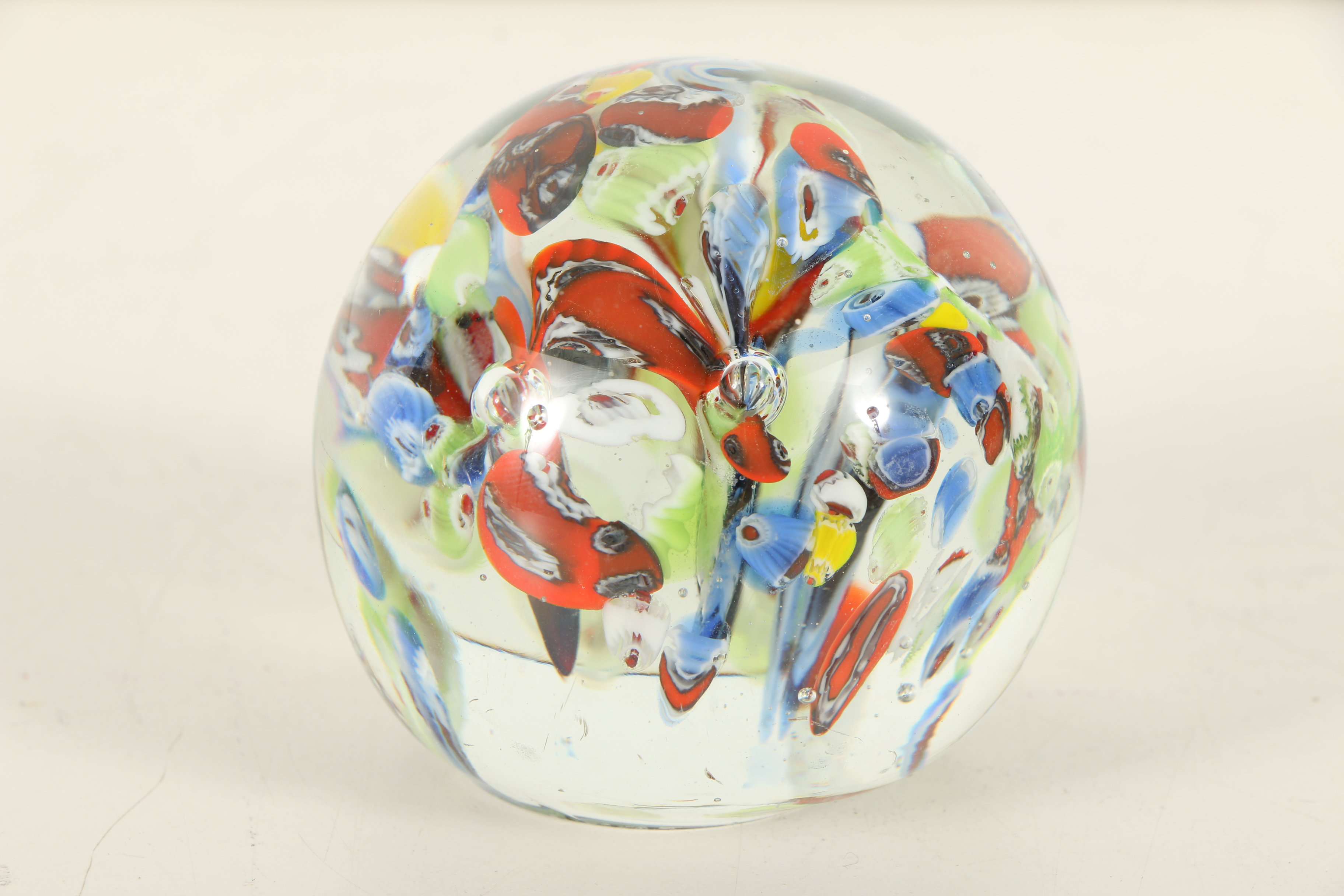Three Hand-Blown Glass Paperweights