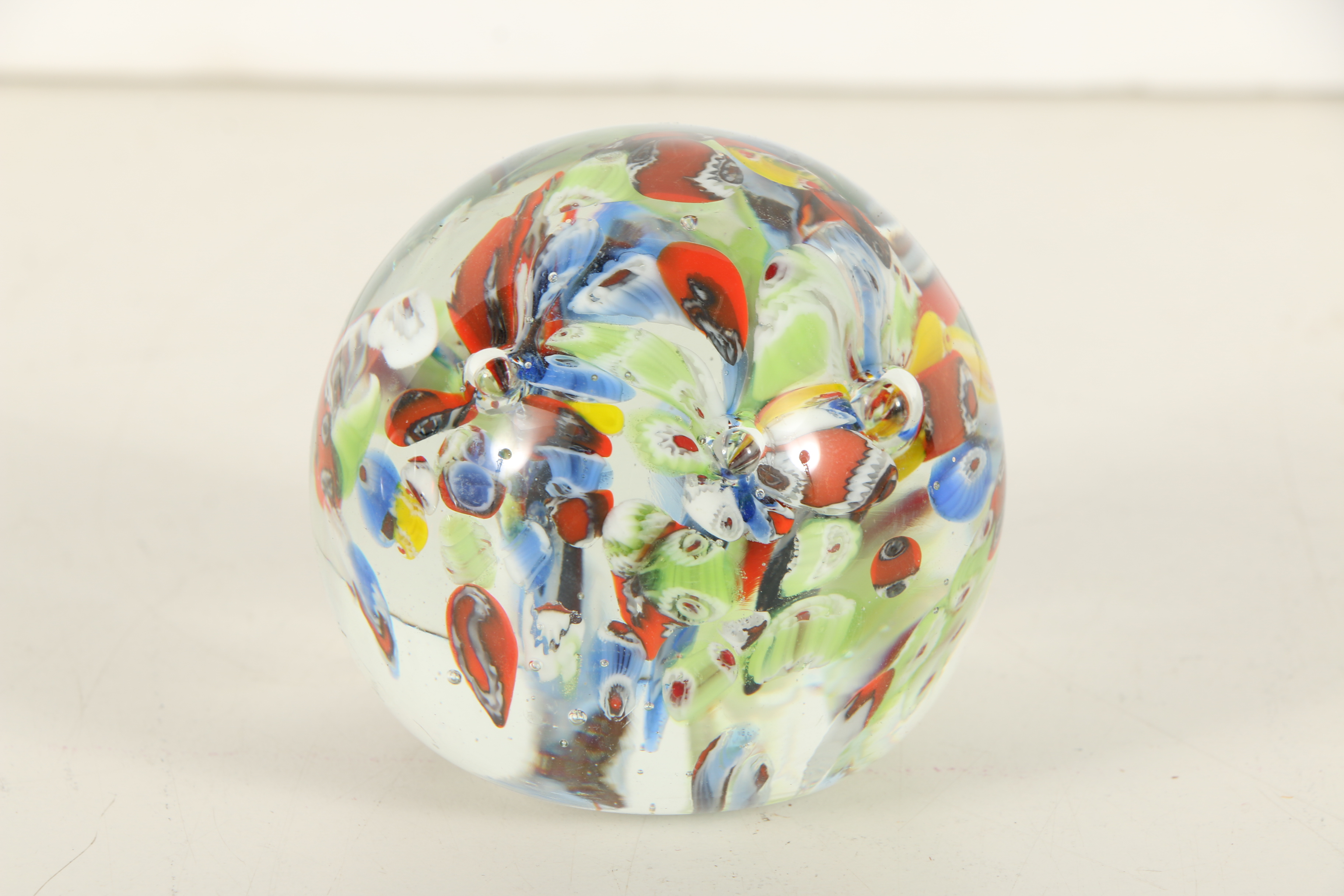 Three Hand-Blown Glass Paperweights