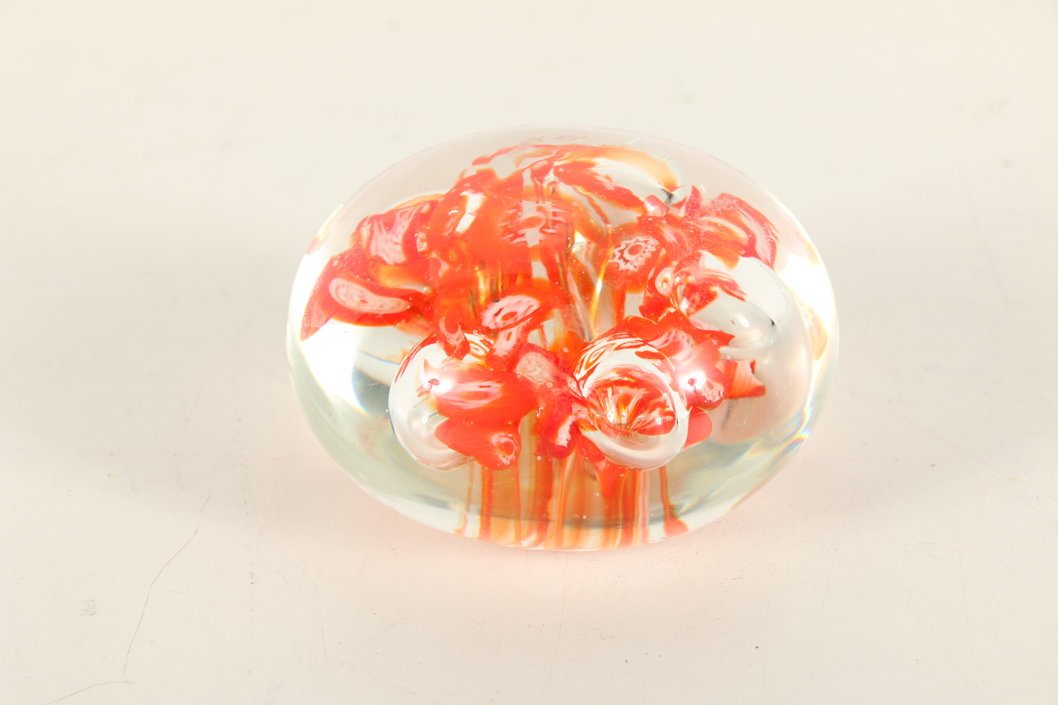 Three Hand-Blown Glass Paperweights