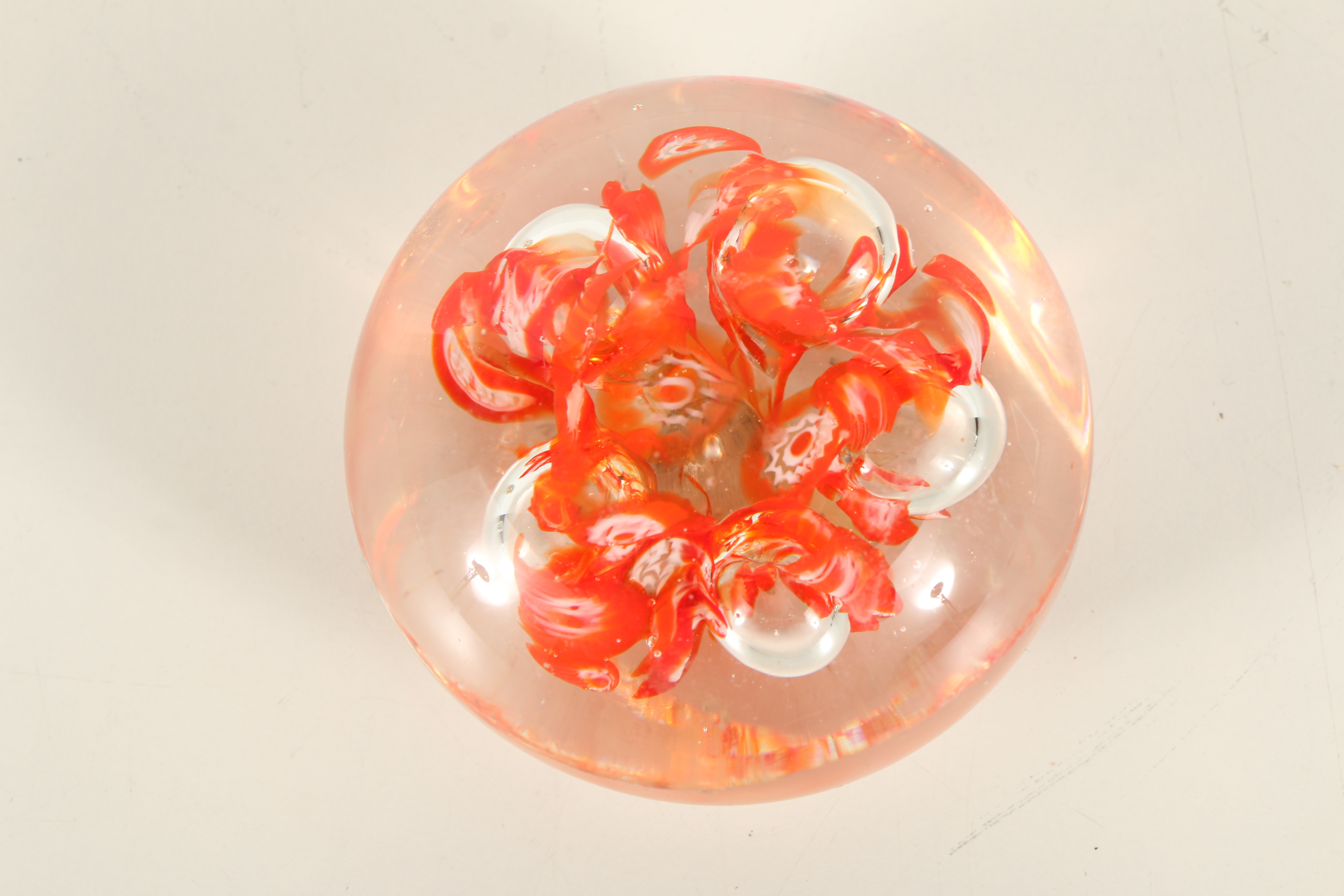 Three Hand-Blown Glass Paperweights