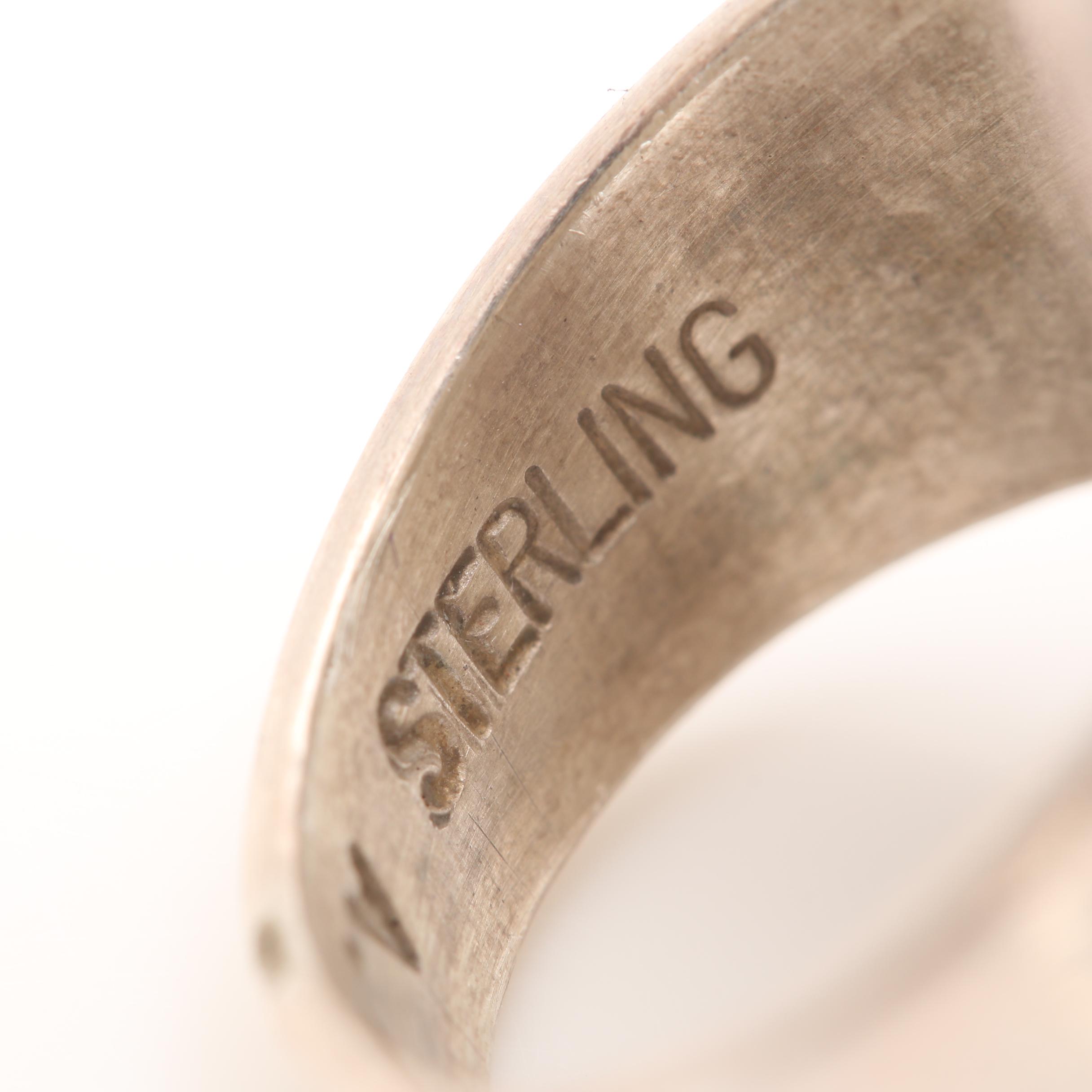 A.K. Edgar Sterling Silver Lapis Lazuli Ring