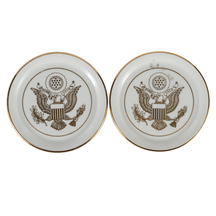 Two Collectible Plates "The American Embassy. London"