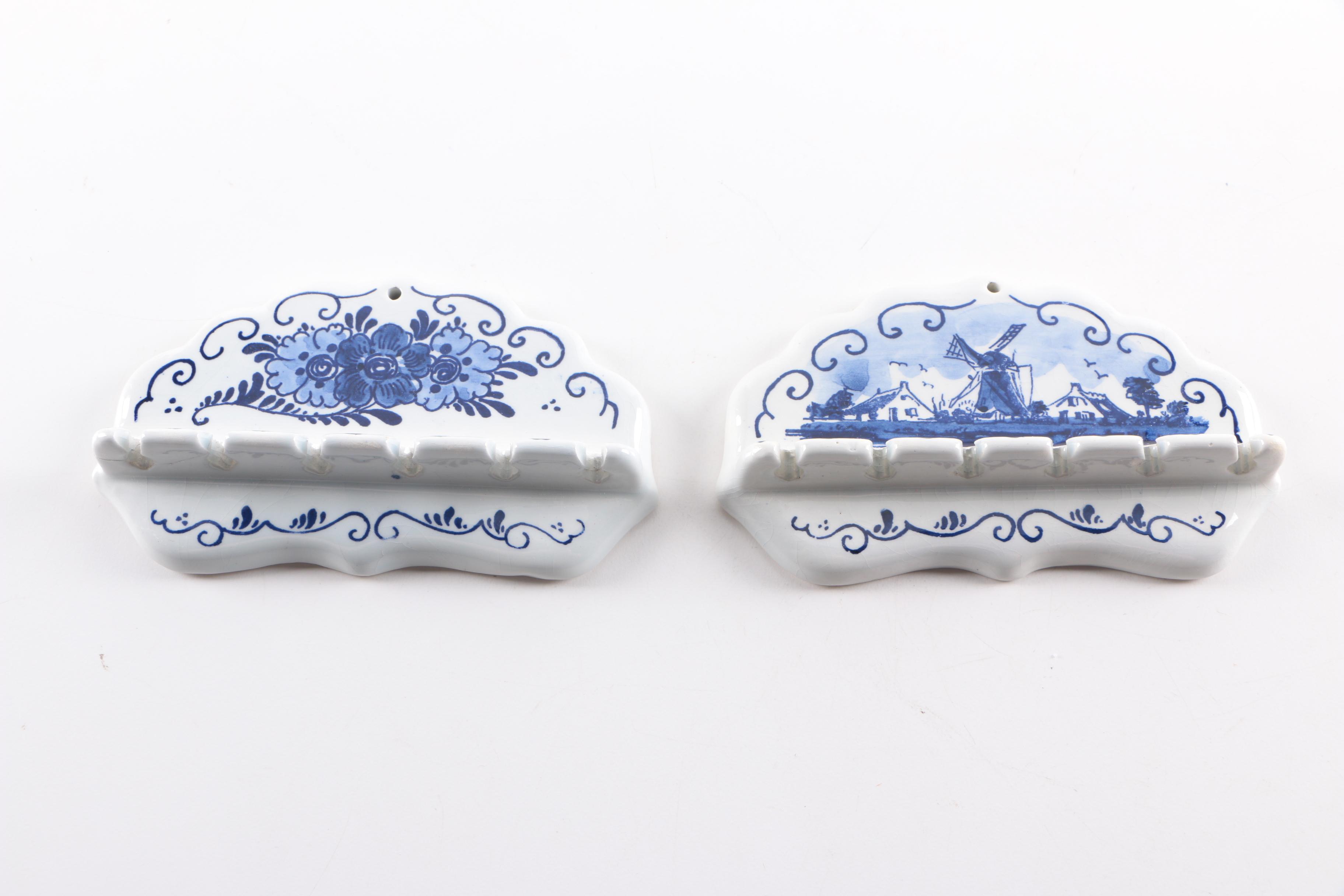 Vintage Delft Blauw Spoon Holders
