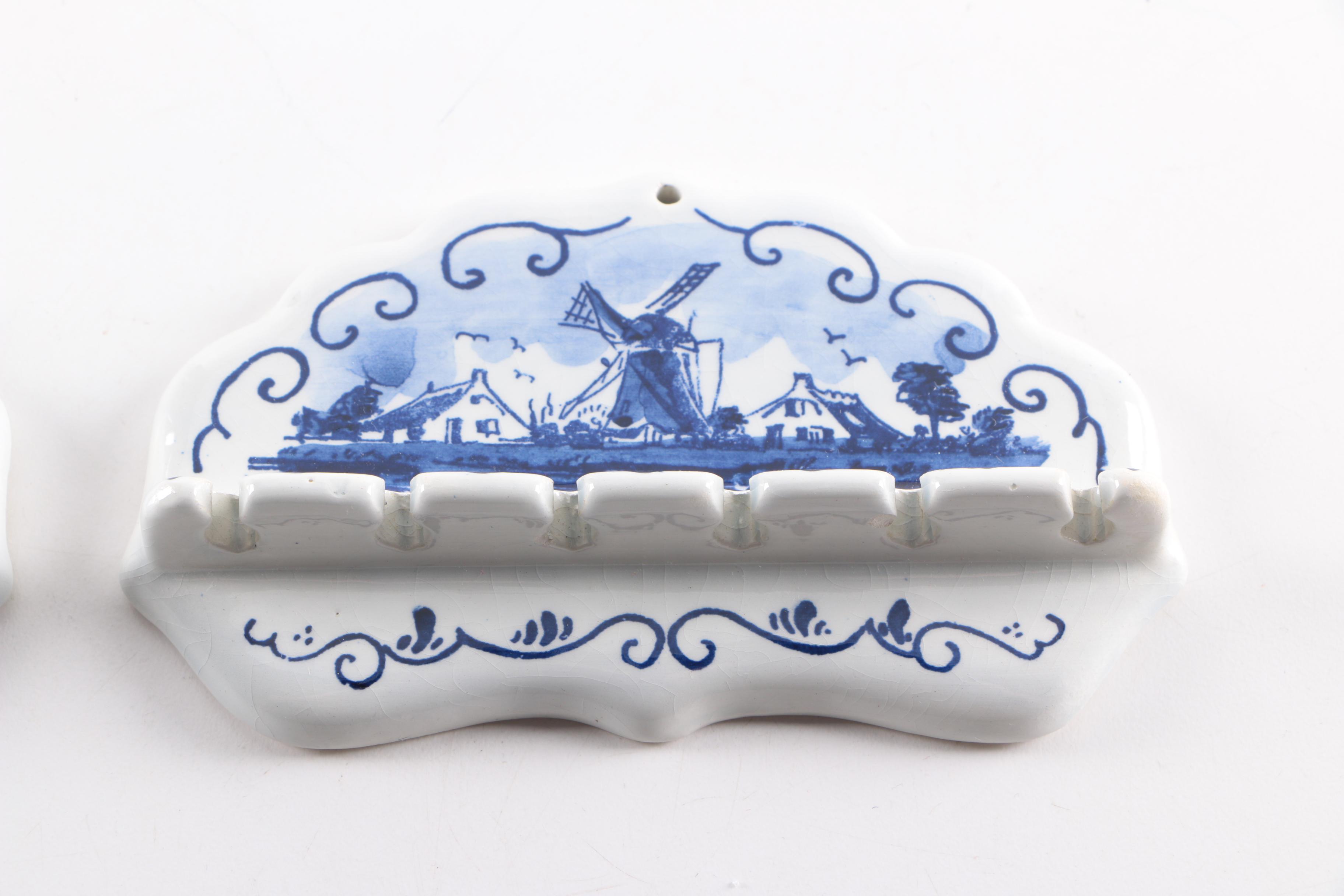Vintage Delft Blauw Spoon Holders