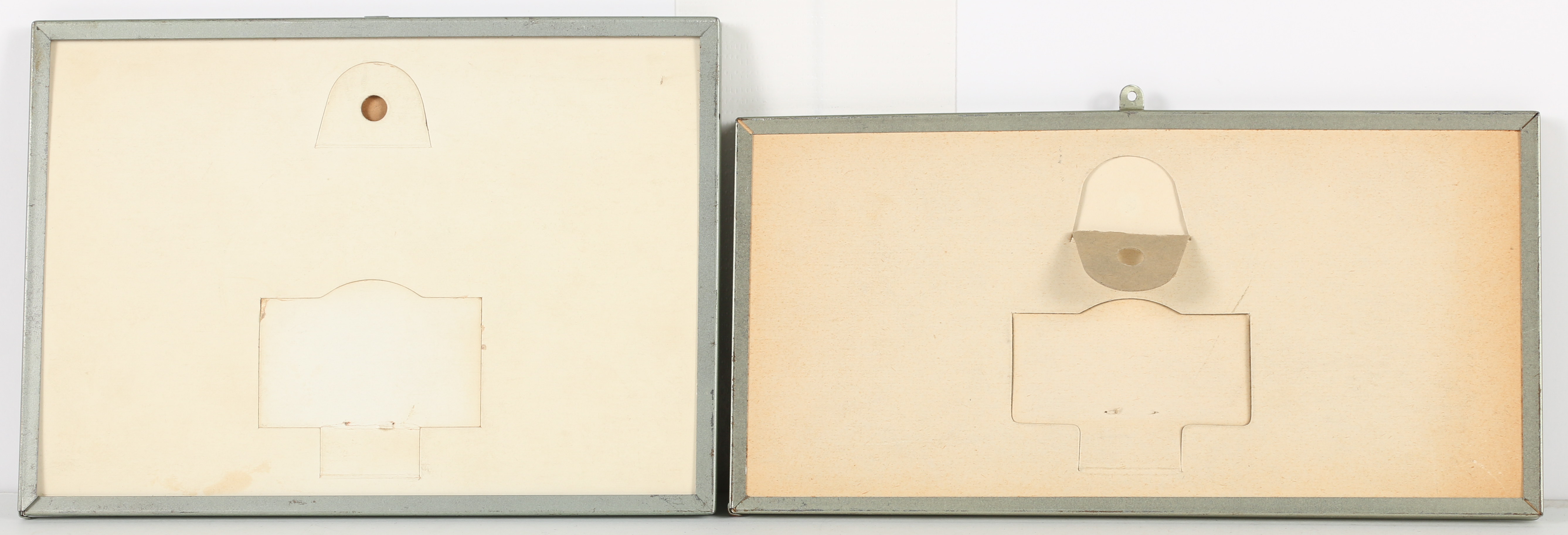 Vintage "In the Poconos" and "Roscoe Burgess" Thermometers