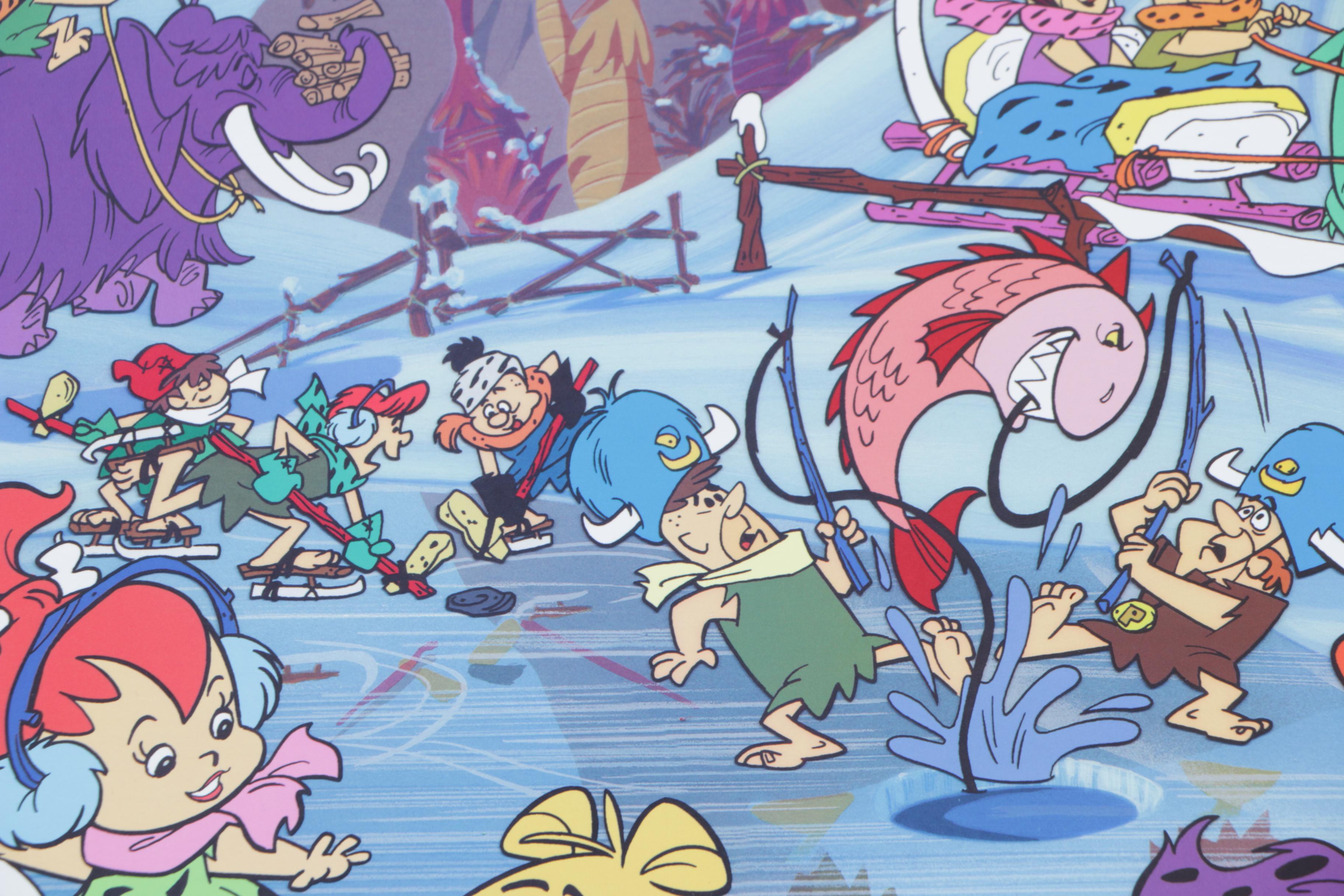 The Flintstones Seriolithograph "Bedrock Winter Wonderland"