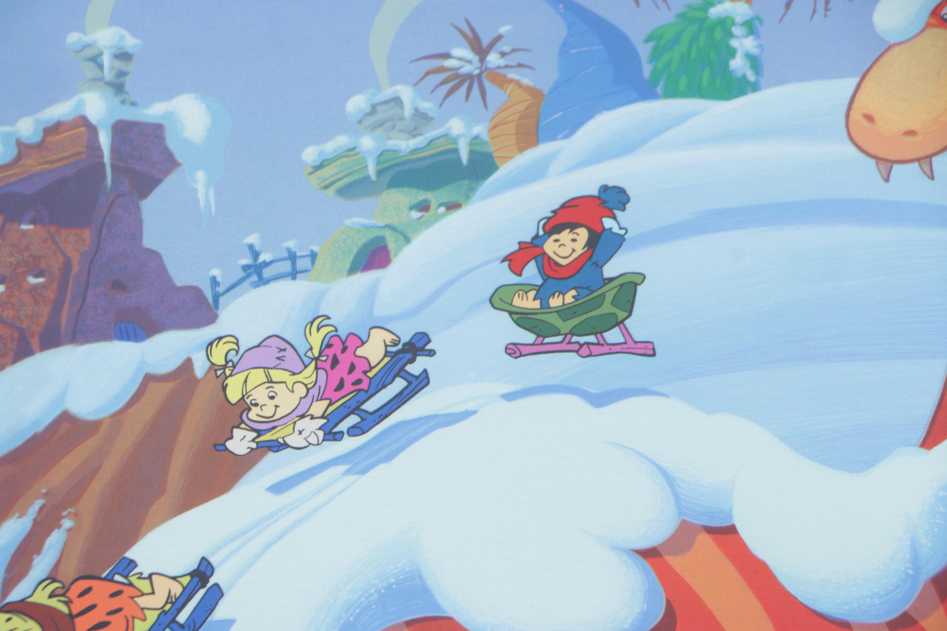 The Flintstones Seriolithograph "Bedrock Winter Wonderland"