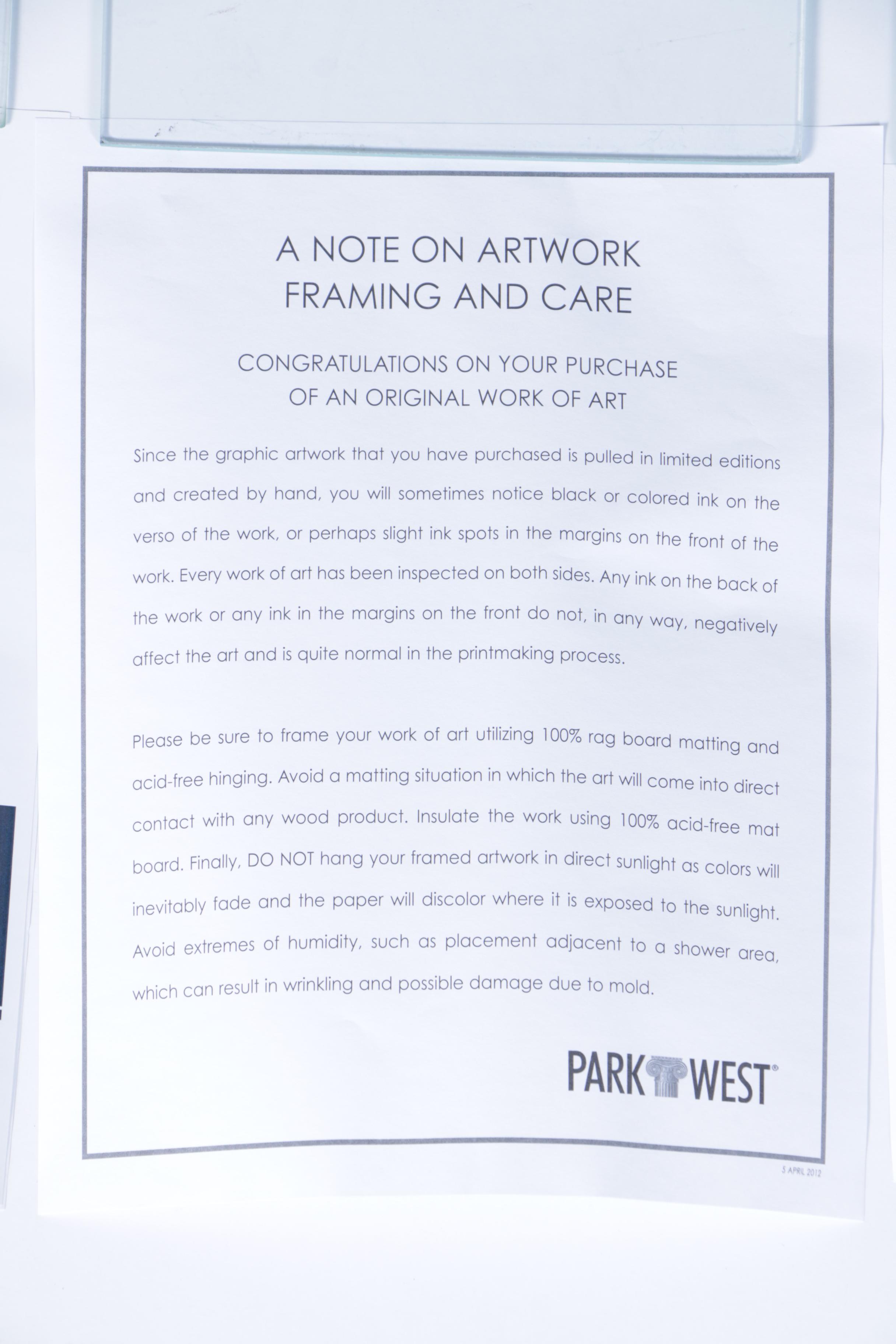 The Flintstones Seriolithograph "Bedrock Winter Wonderland"