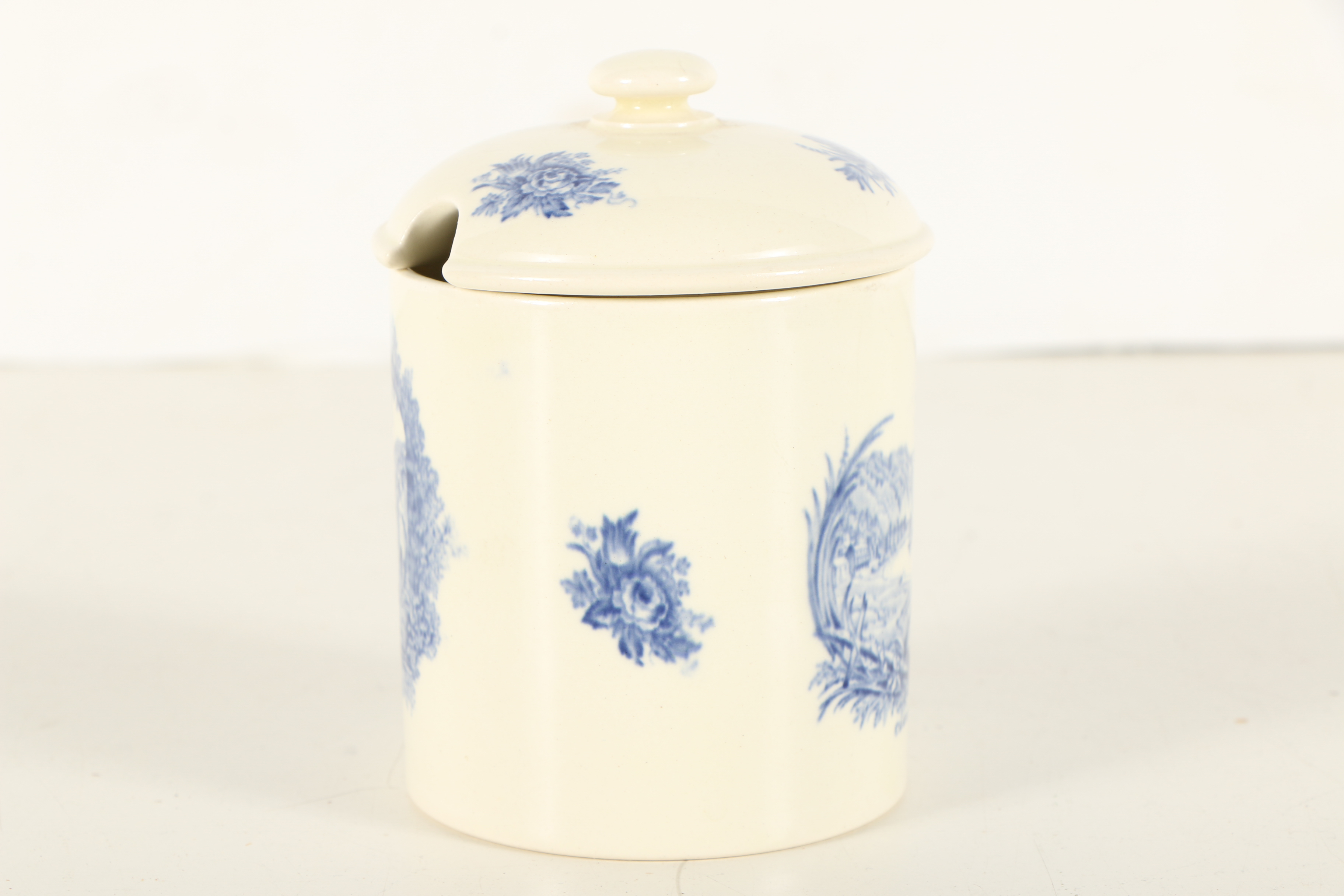 Rex Whistler Wedgwood Jam Pot and Small Delft Dish