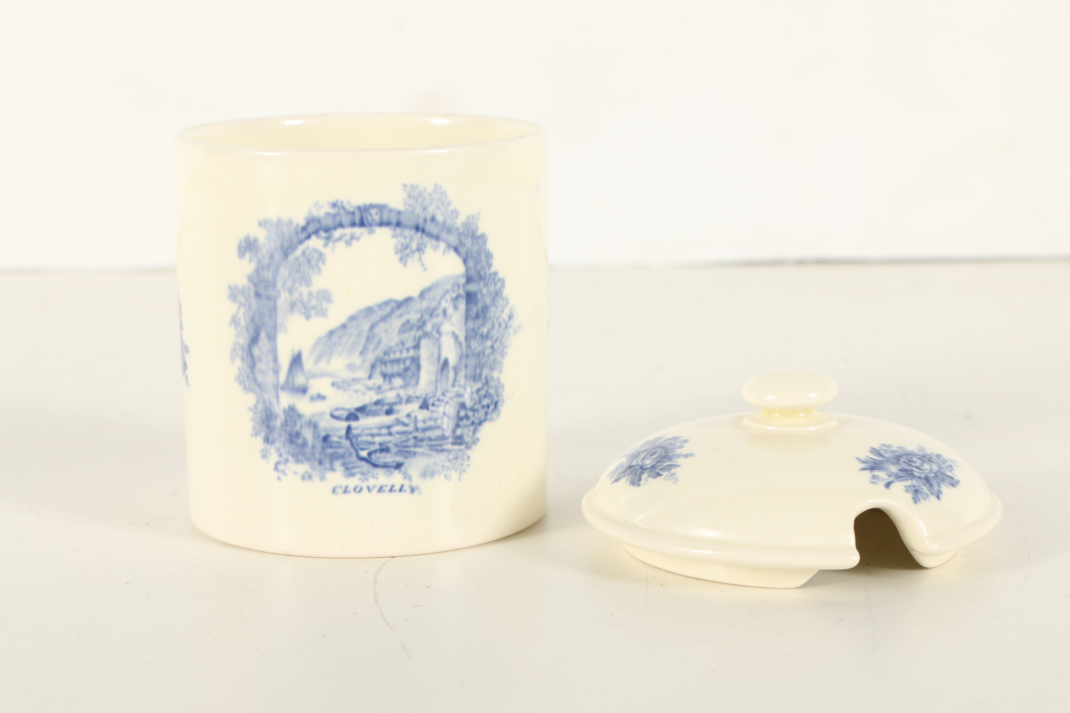 Rex Whistler Wedgwood Jam Pot and Small Delft Dish