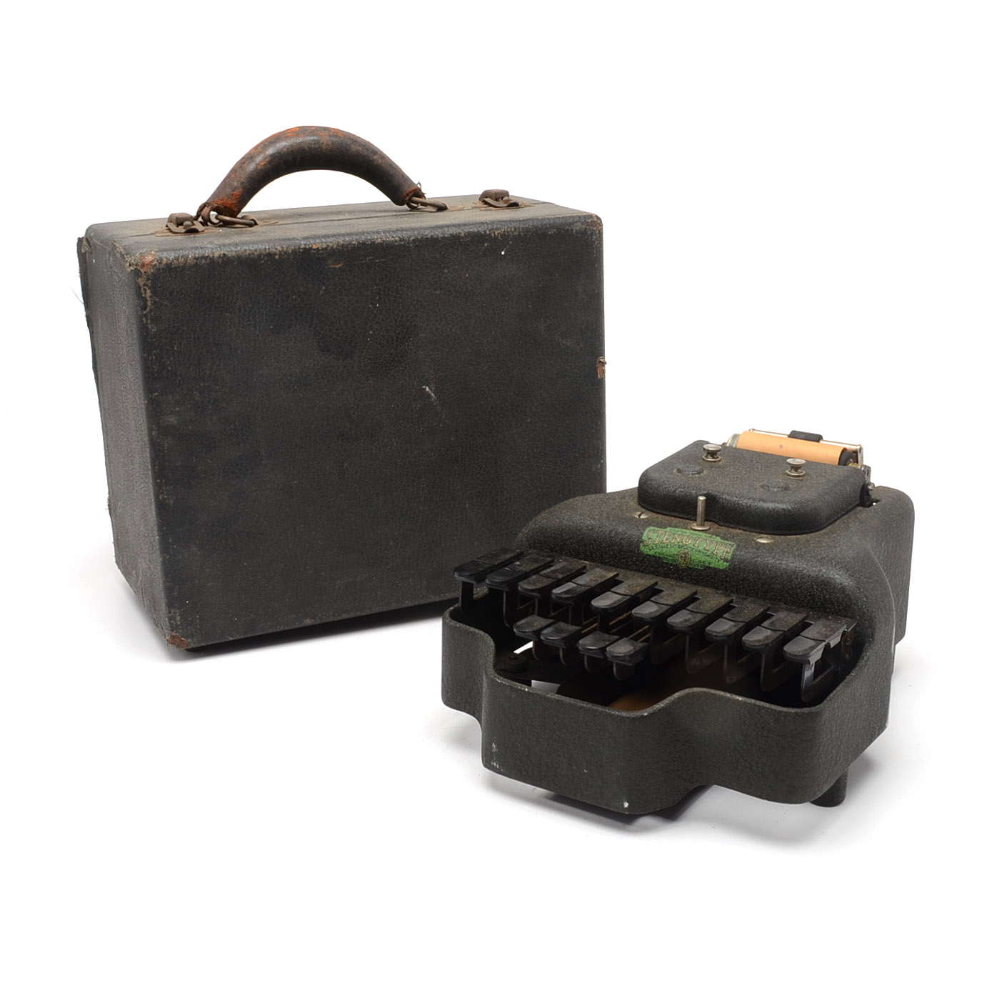 Vintage Stenotype Machine with Case
