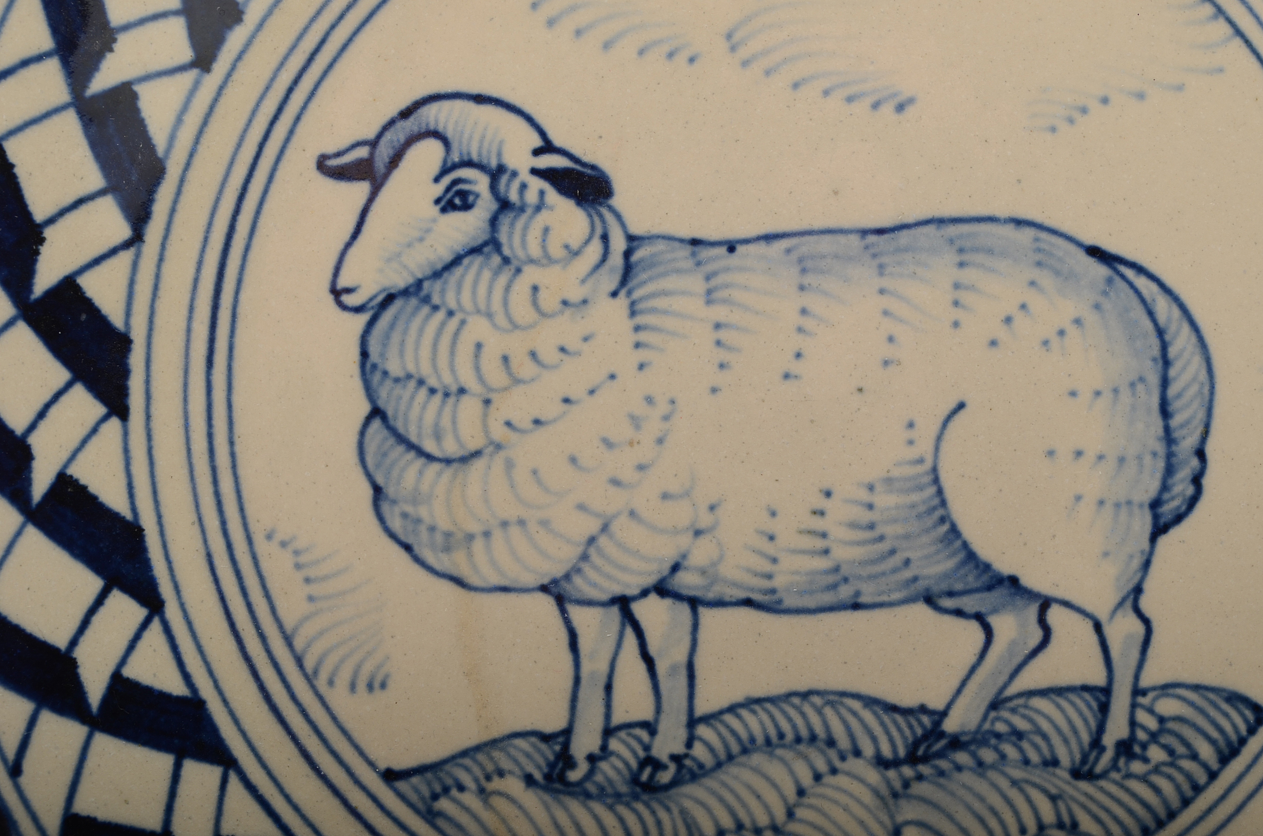 Four José Dovis Hand Decorated Pottery Plates