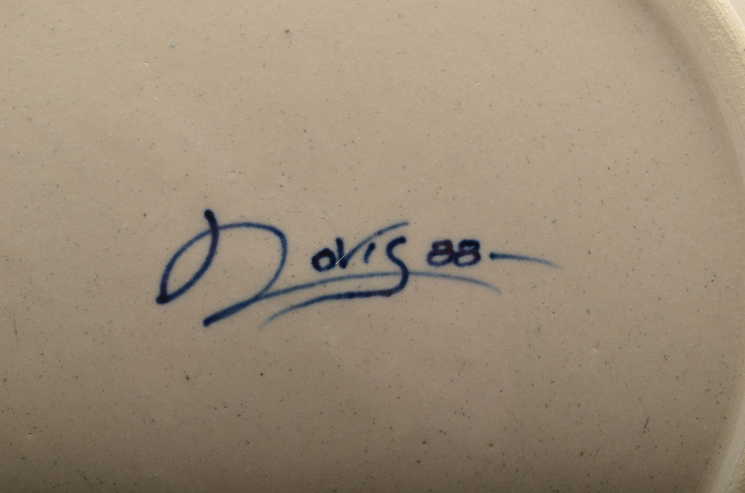 Four José Dovis Hand Decorated Pottery Plates