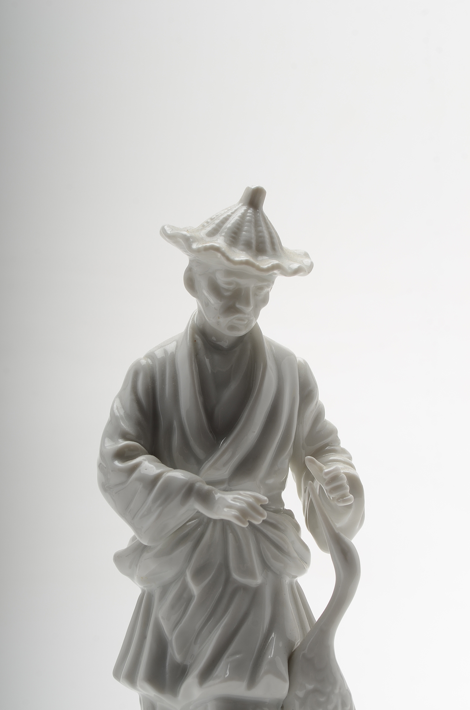 Four "Fitz and Floyd" White Porcelain Chinese Figures