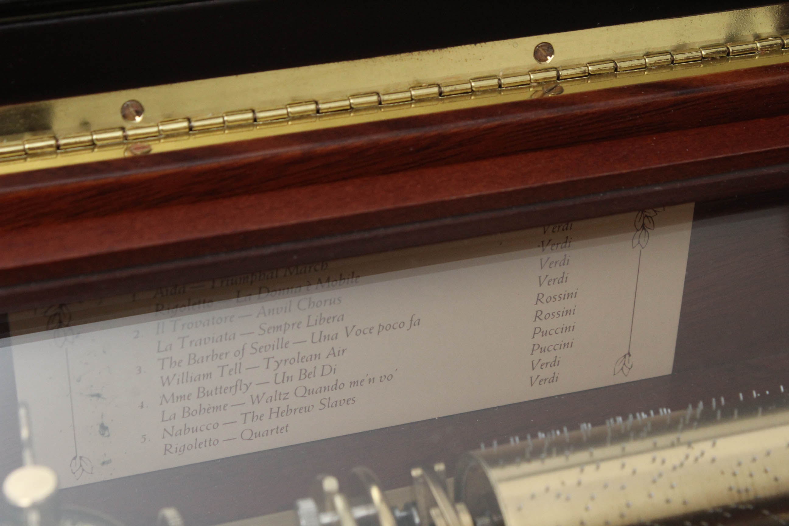 1988 La Musica D'Italia Grand Opera Music Box by Franklin Mint