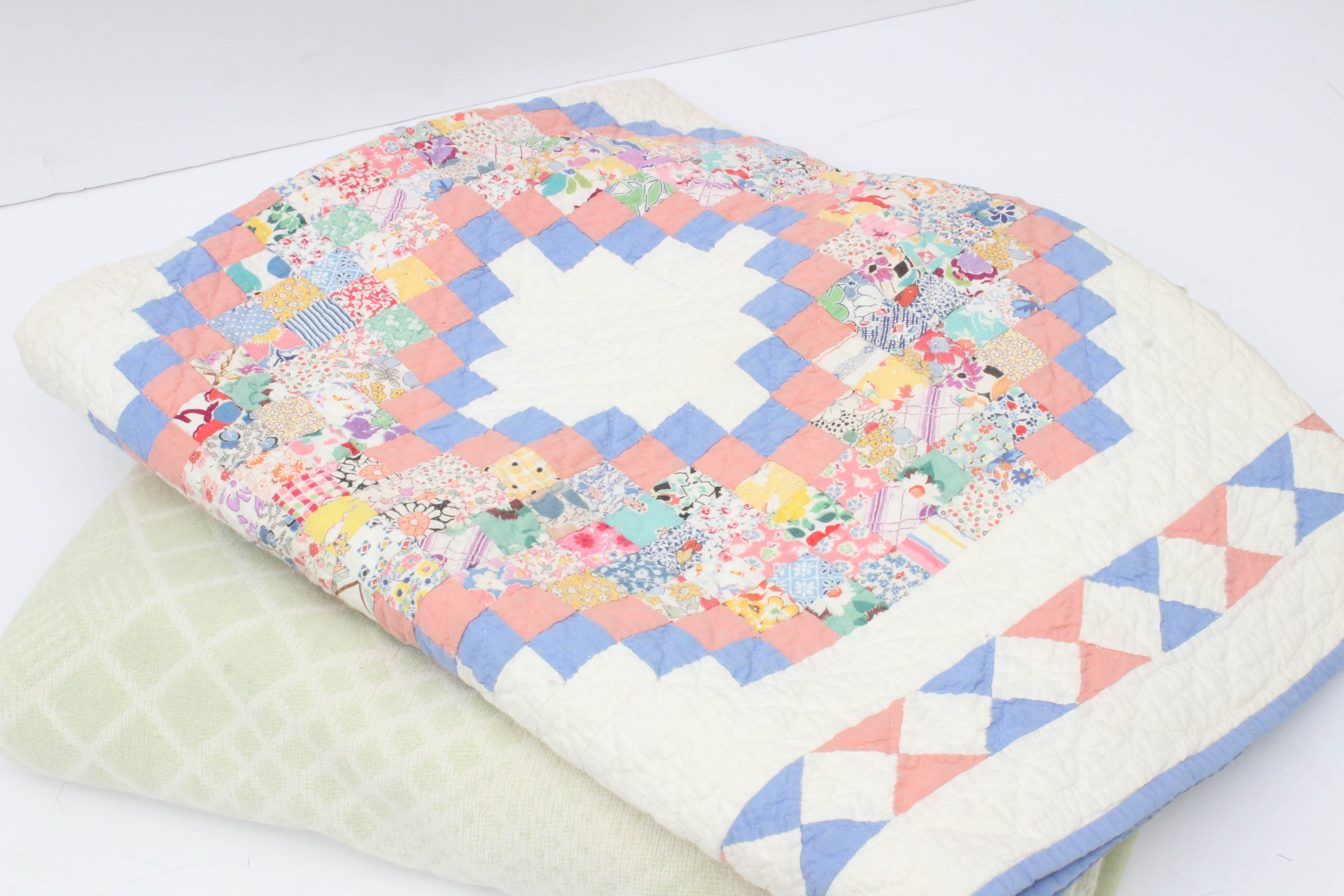 Vintage Esmond Blanket and Handmade Quilt