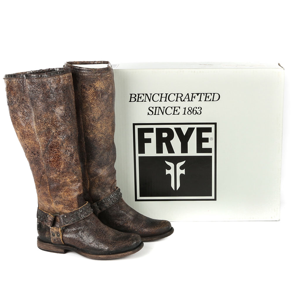 Frye Phillip Studded Harness Riding Boots