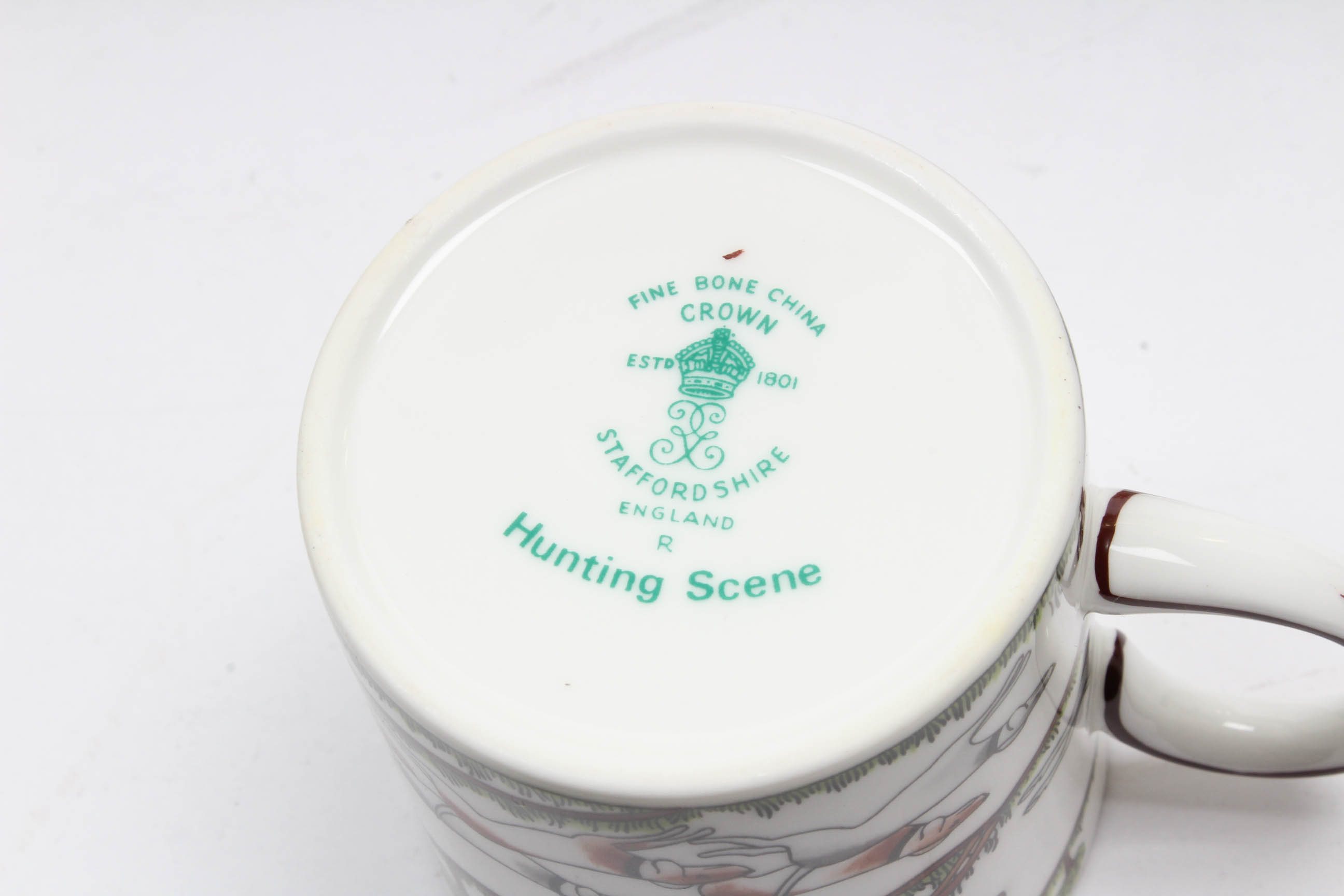 Crown Staffordshire "Hunting Scene" Porcelain Tableware