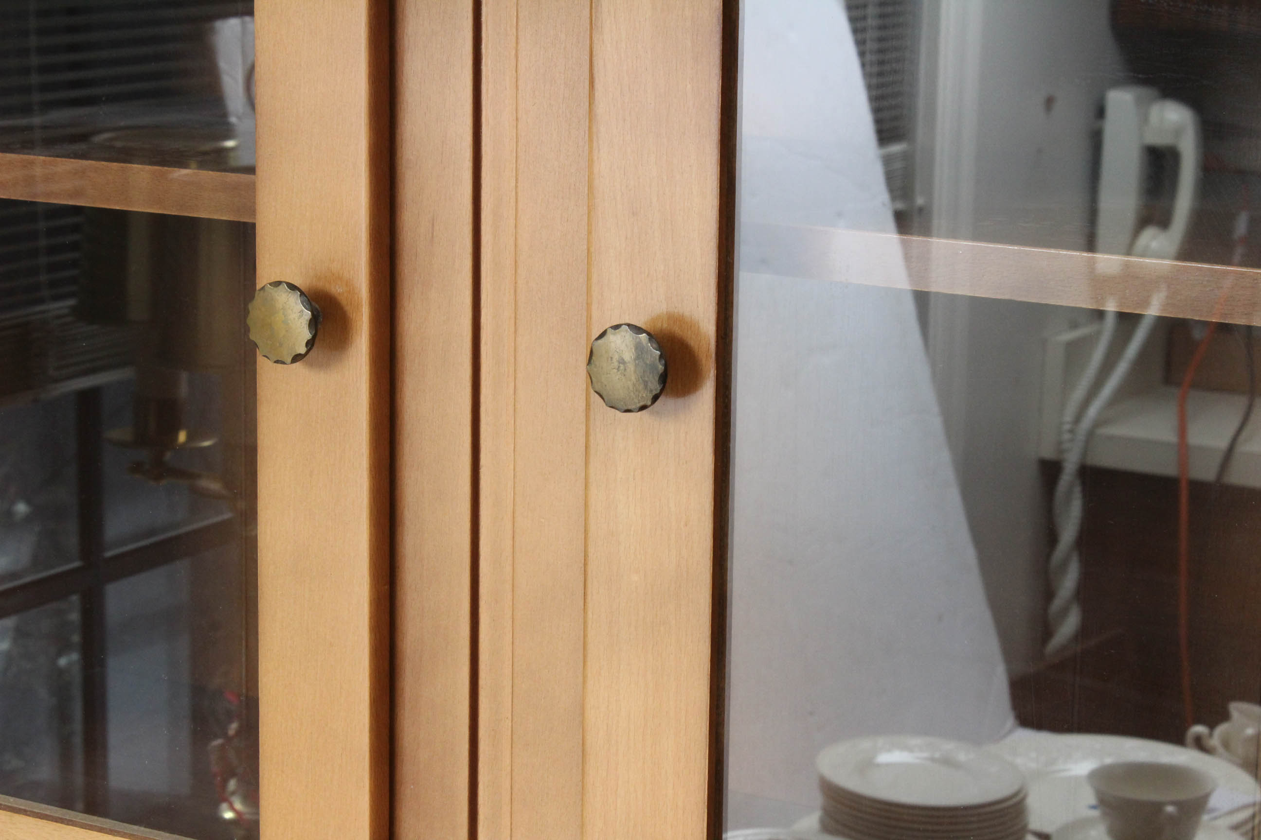 Vintage Maple Wood Hutch