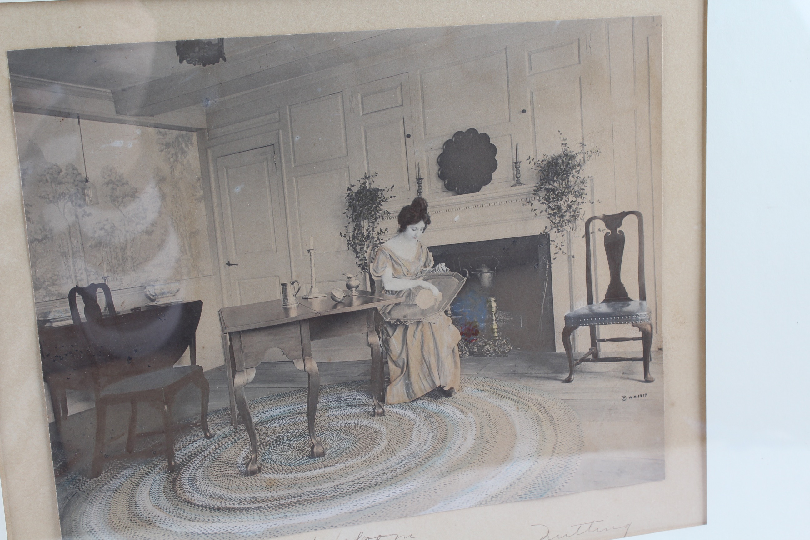 Wallace Nutting Antique Photographic Print "A Sheffield Heirloom"