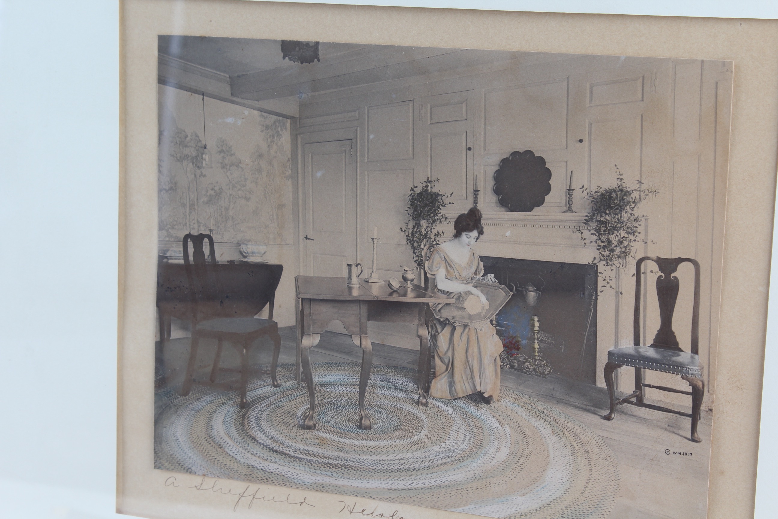 Wallace Nutting Antique Photographic Print "A Sheffield Heirloom"