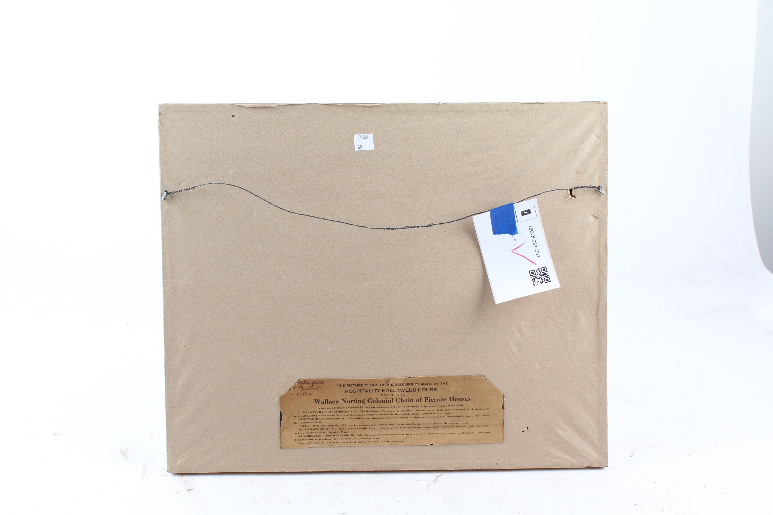 Wallace Nutting Antique Photographic Print "A Sheffield Heirloom"